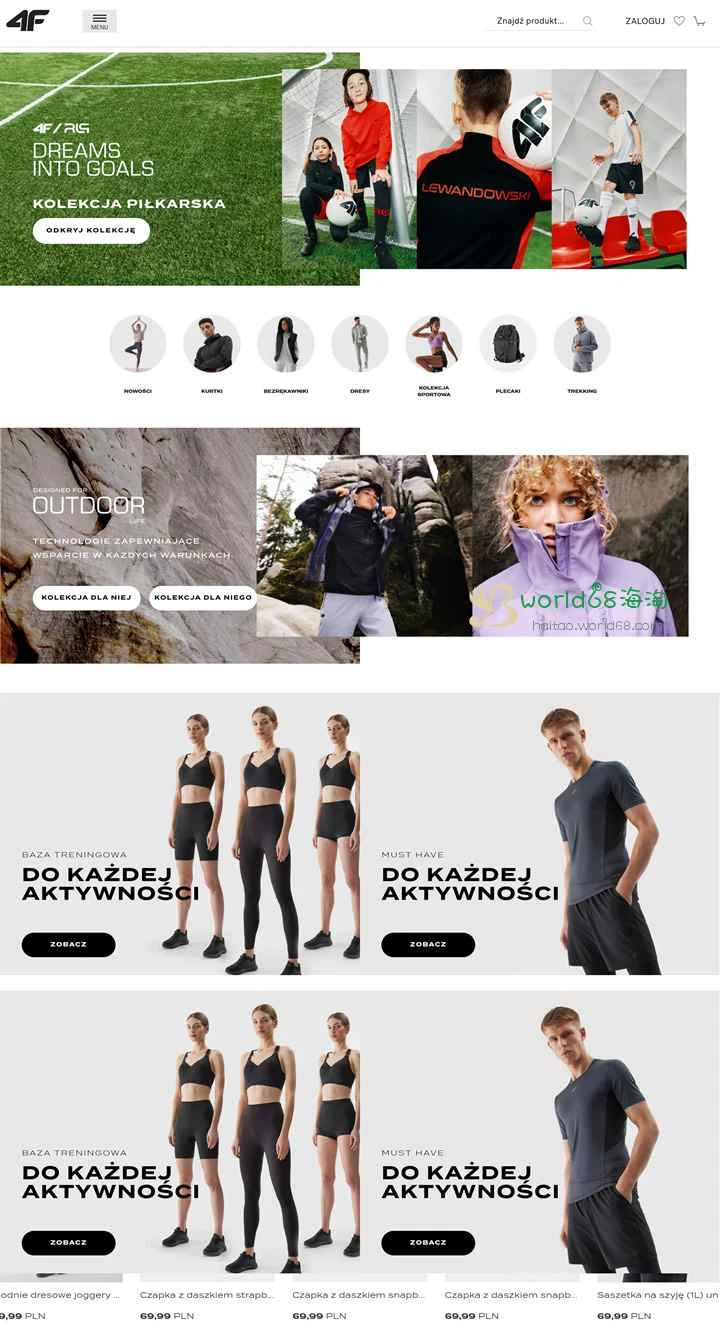 ポーランドのスポーツ用品店：4F