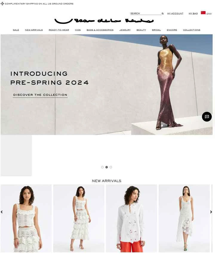 オスカー デ ラ レンタ公式サイト：既製服、ブライダルドレス、アクセサリーなどを購入できます。