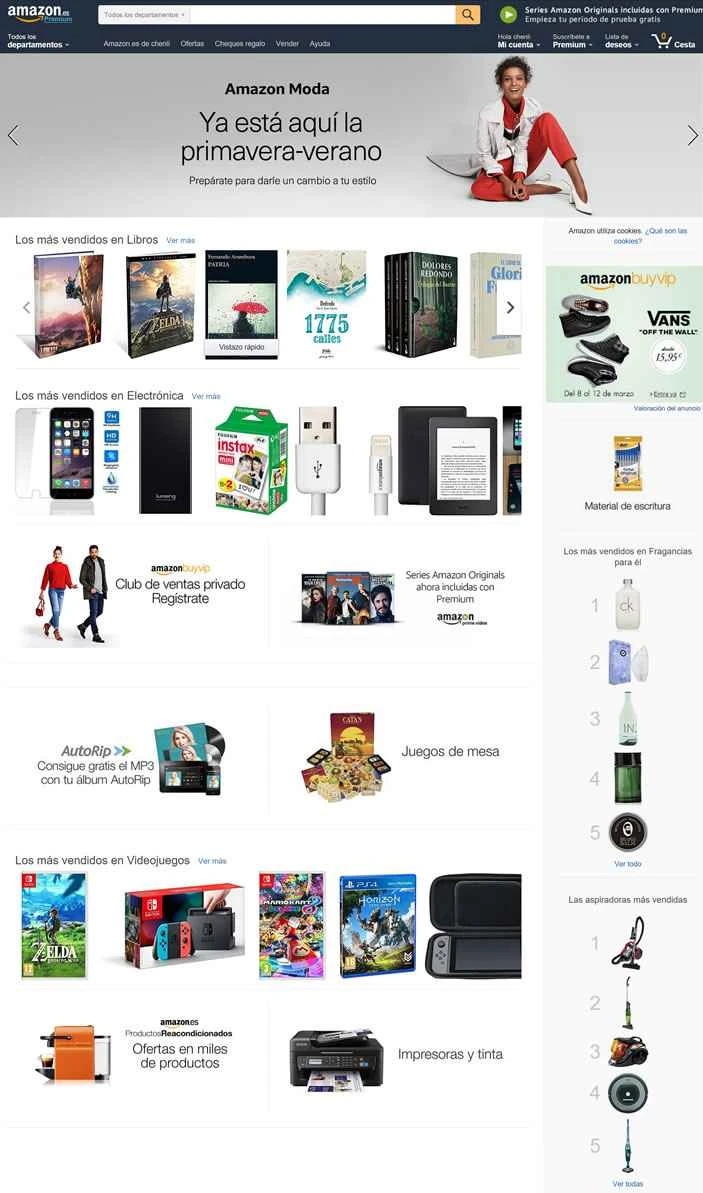 Amazon Spainのショッピングサイト: Amazon Spain