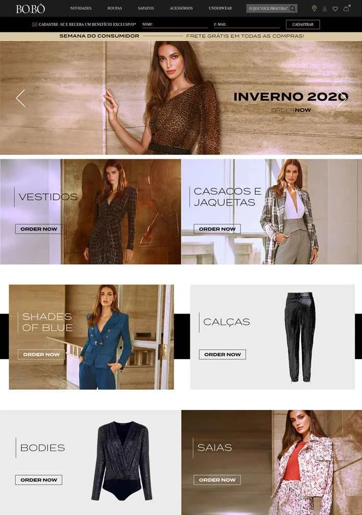 Bo.B ブラジルの公式オンラインストア。高級ファッション事業を運営しています。