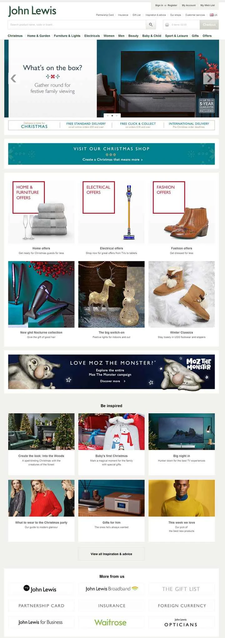 英国の高級デパートチェーン、ジョン・ルイス