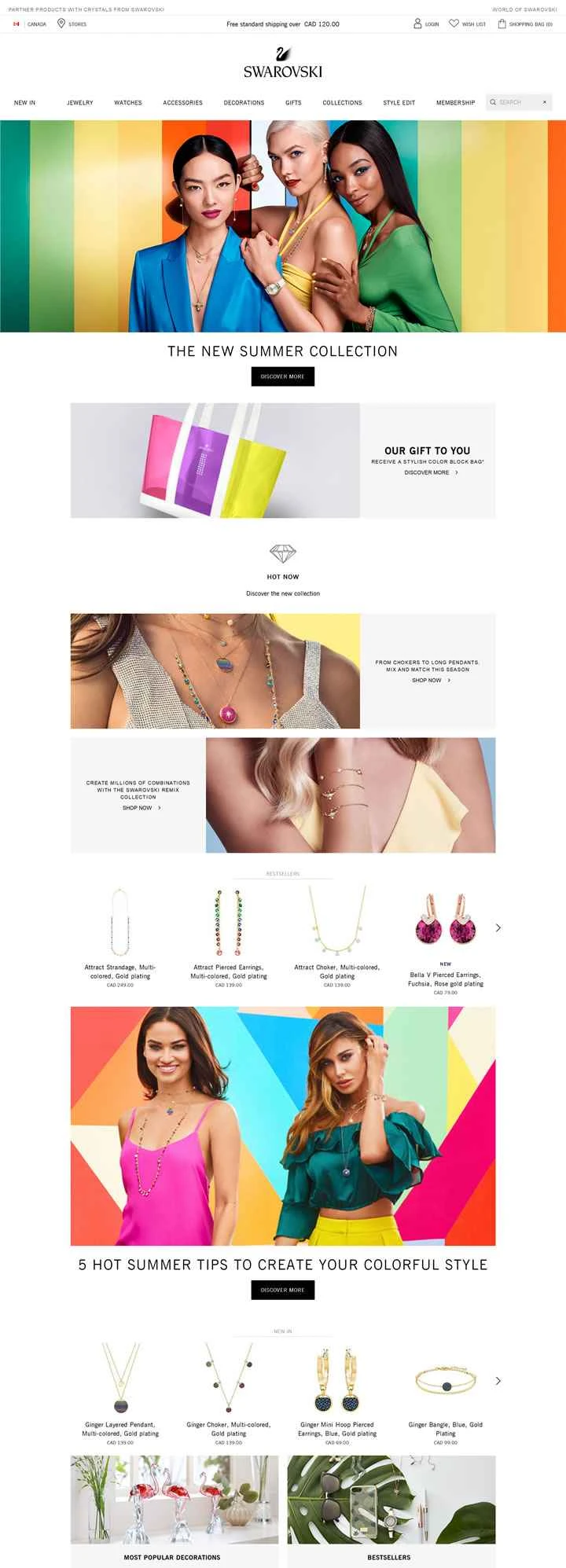 スワロフスキー・カナダ公式サイト：スワロフスキー・カナダ