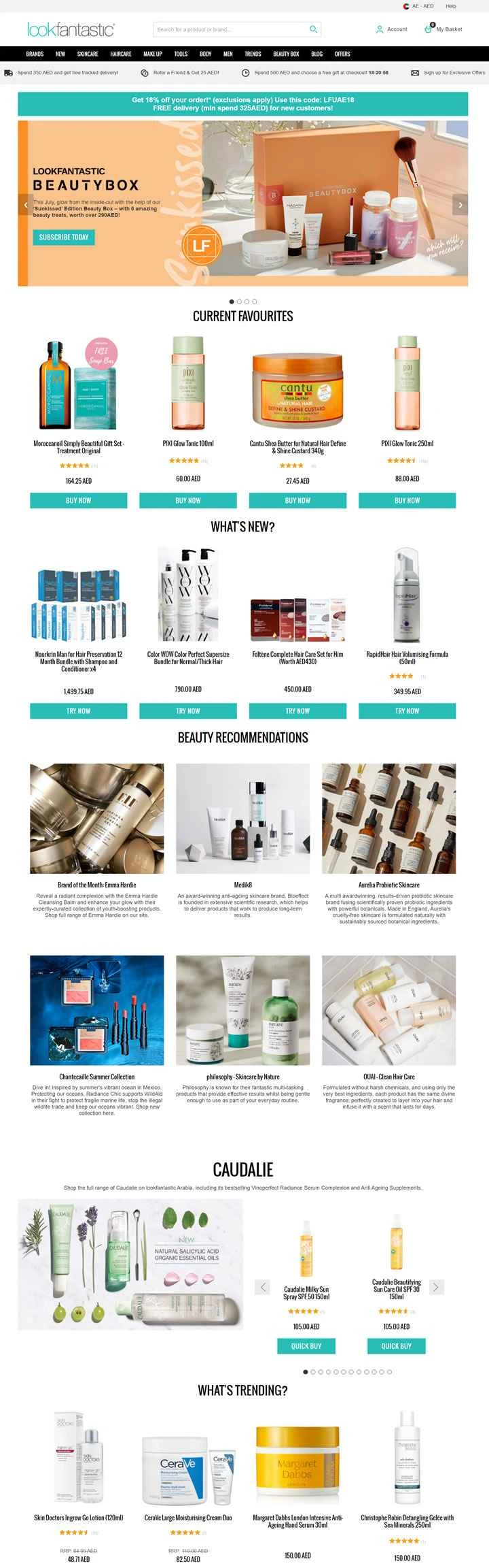 Lookfantastic UAE公式サイト：イギリスの有名な美容・スキンケアショッピングサイト