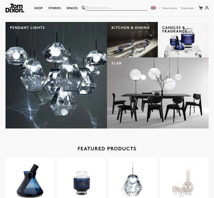 トム・ディクソンのウェブサイト：英国の照明・家具デザイン・製造会社