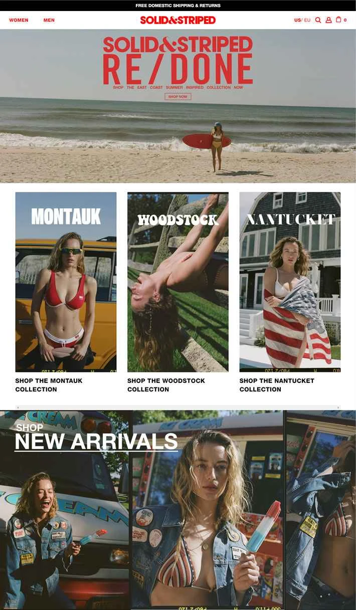 Solid & Striped 公式サイト：アメリカの水着ブランド