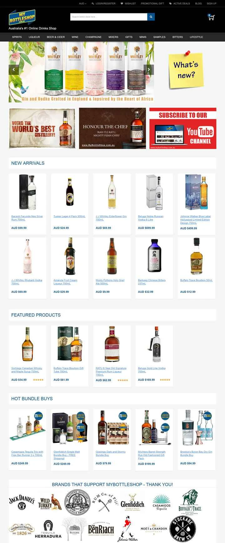 オーストラリアのオンライン酒屋MyBottleShop