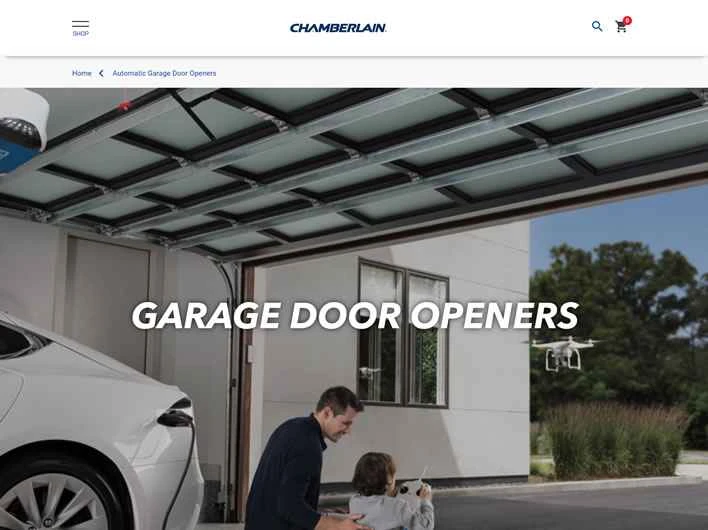 ガレージドアオープナー、リモコン、部品：チェンバレン