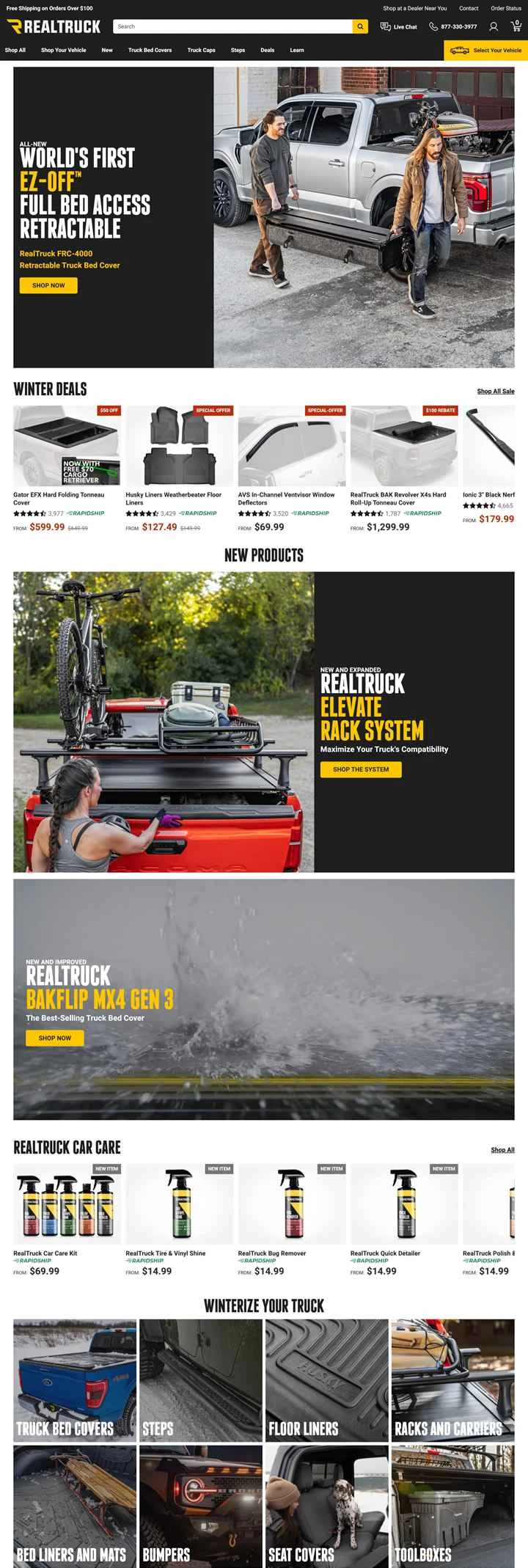 アメリカのトラック部品オンラインストア：RealTruck.com