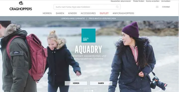 Craghoppers Germany 公式サイト: アウトドアと旅行用アパレル