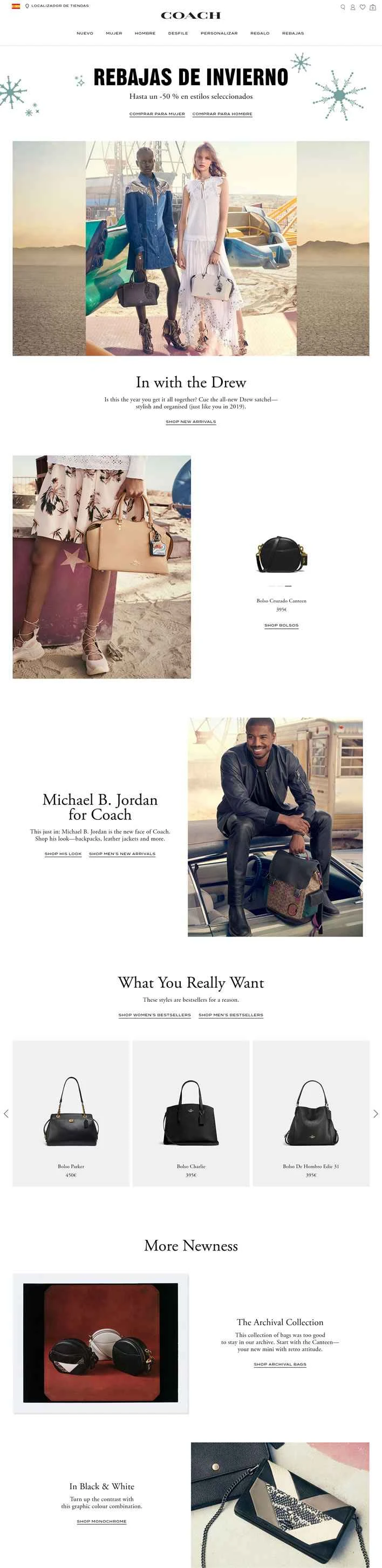 コーチ・スペイン公式サイト：COACH Spain