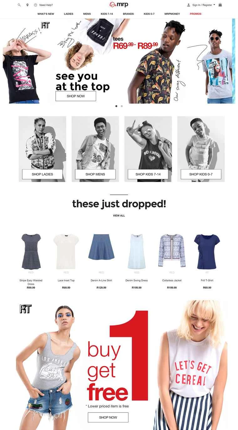 南アフリカで最も人気のあるファッションブランド、MRP