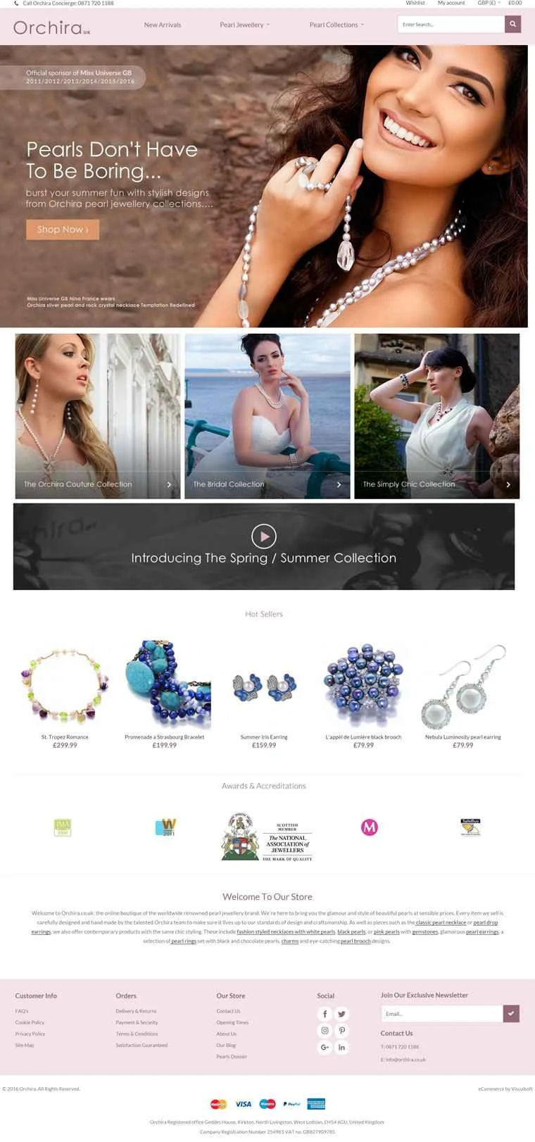 英国を代表する真珠ジュエリーブランド、Orchira