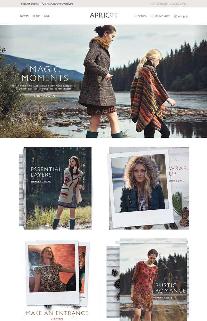 アプリコット公式サイト：イギリスの女性向けファッションブランド