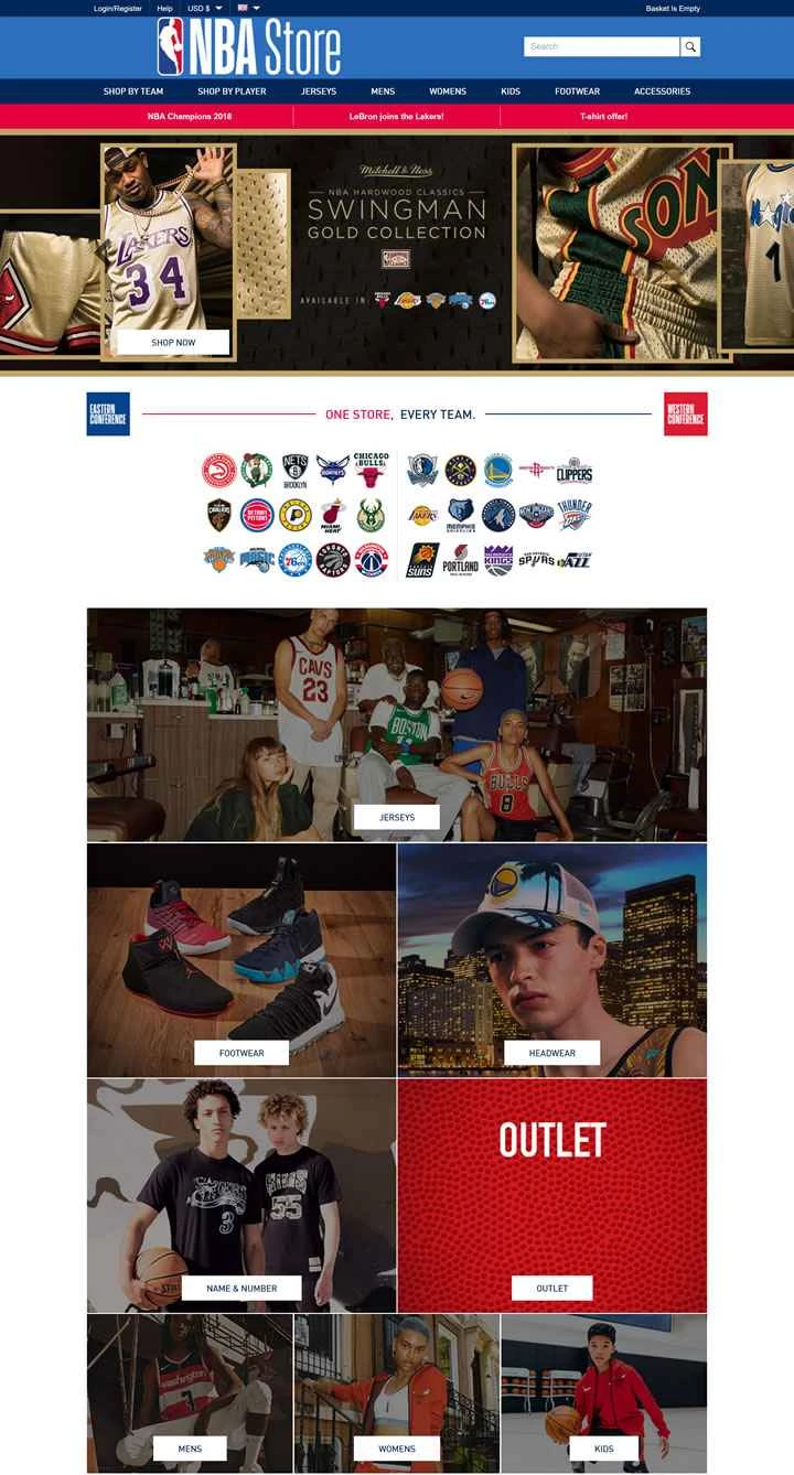 NBAヨーロッパストア（英国）: NBAヨーロッパストアUK
