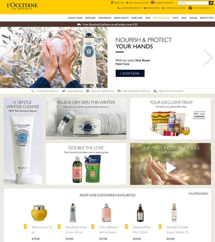 ロクシタンUK公式サイト：ロクシタンのハンドクリームなどの人気商品をご購入いただけます