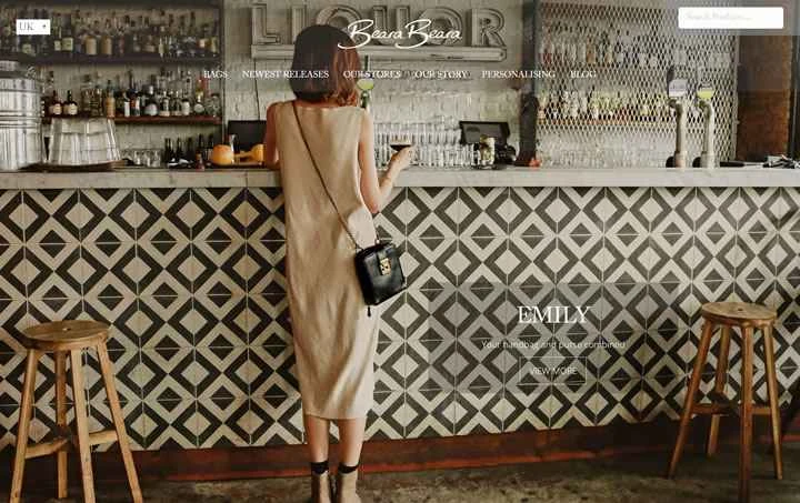 イギリスのヴィンテージレザーハンドバッグブランド：ベアラベアラ