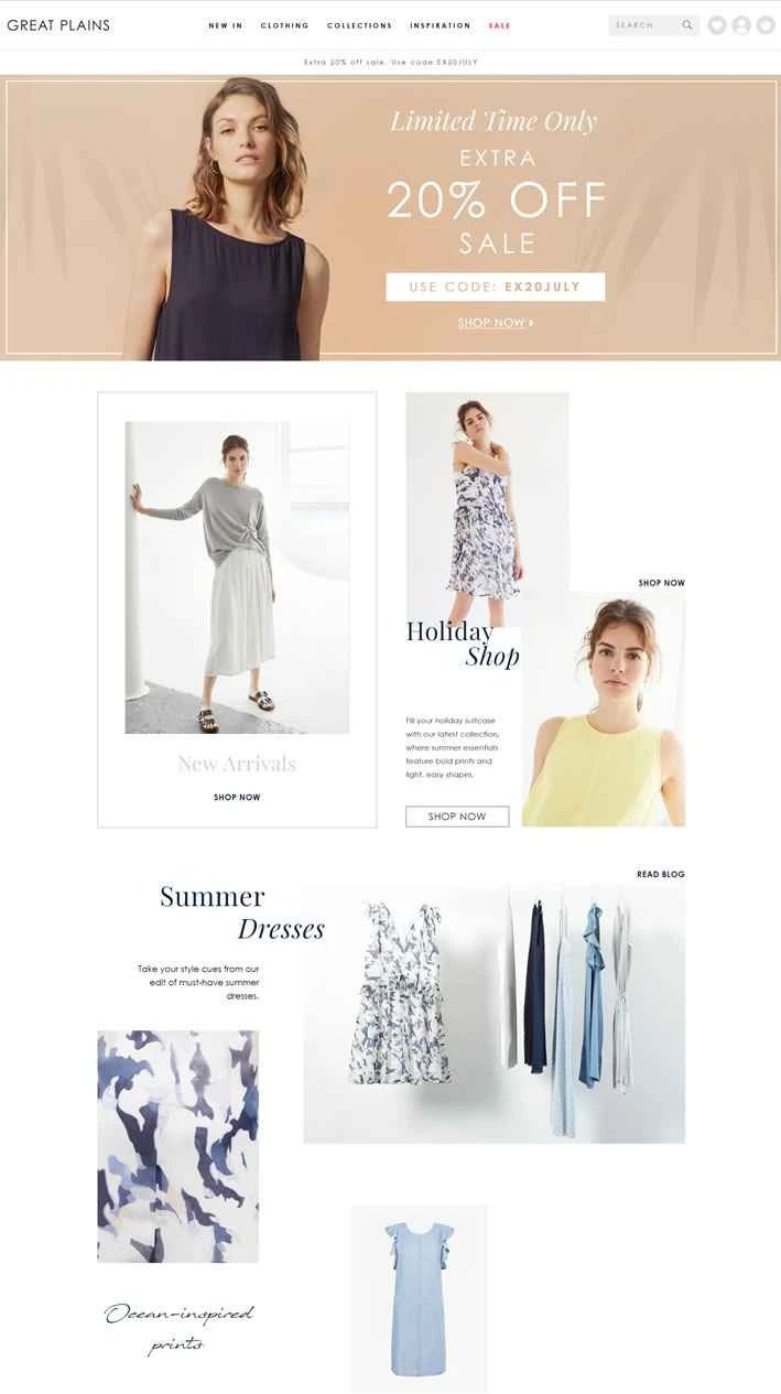 シンプルで着心地の良い婦人服で知られる英国ブランド、グレートプレーンズ。