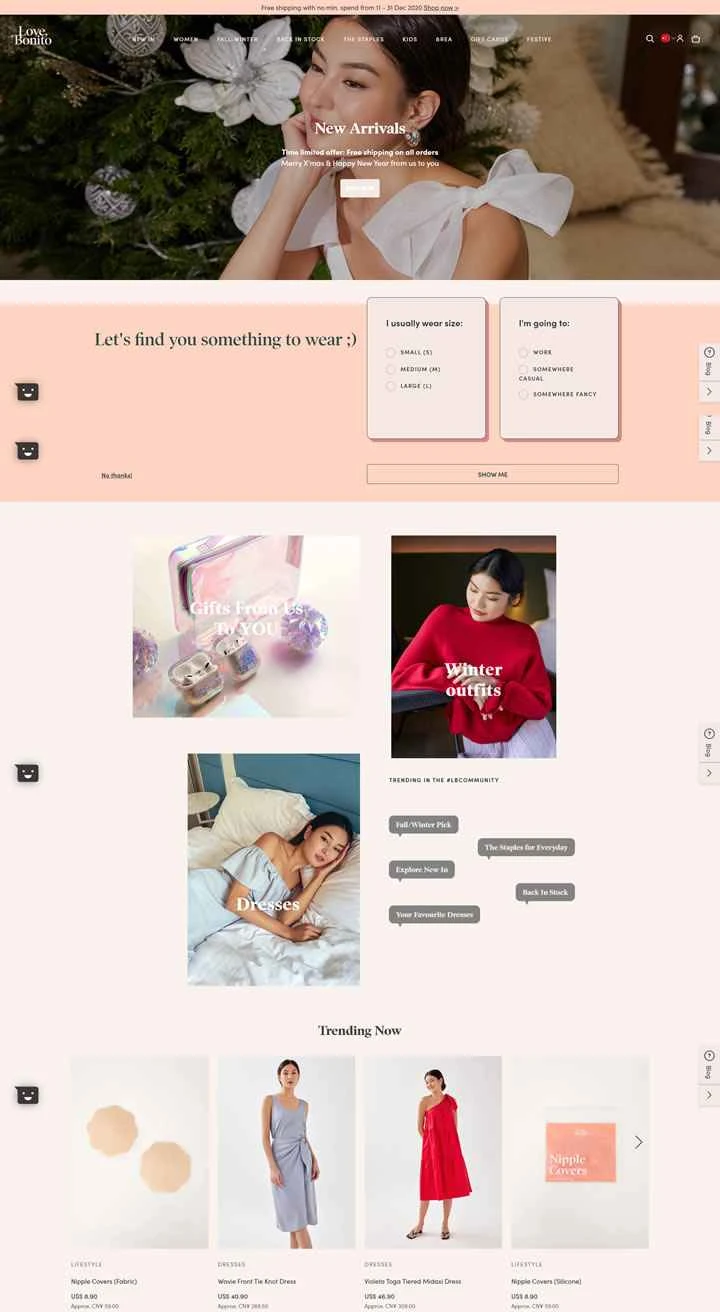 Love, Bonito International 公式サイト：シンガポールの女性服ブランド