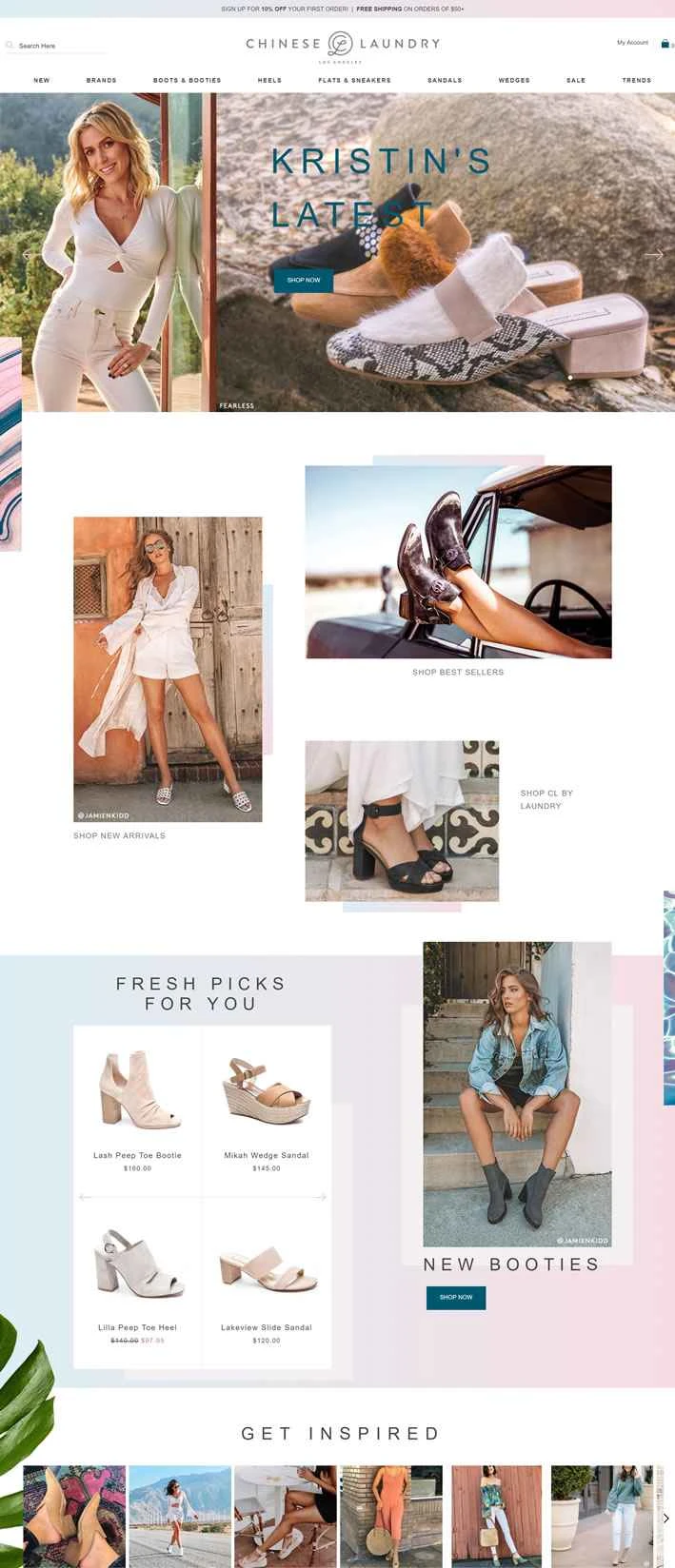 レディースファッションシューズ：チャイニーズランドリー