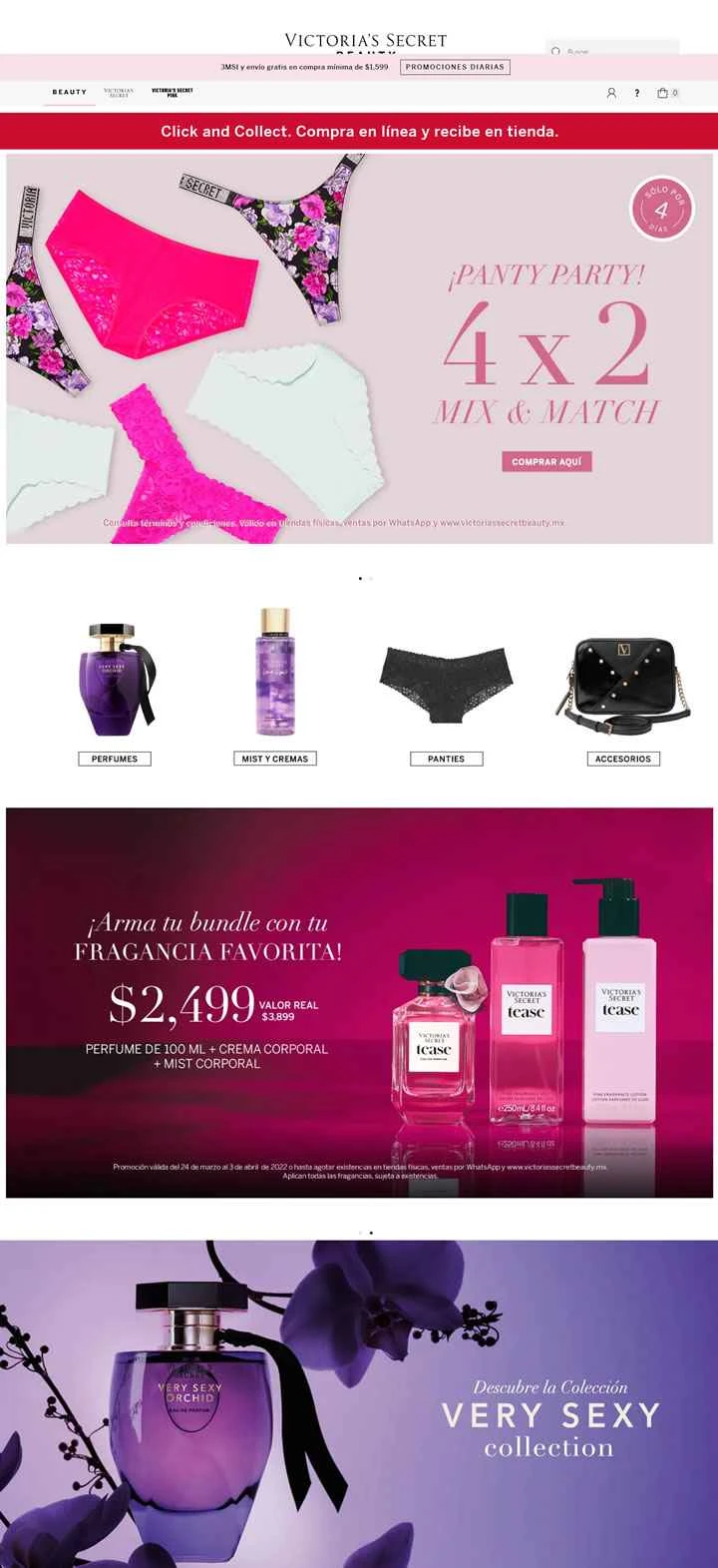 ビクトリアズ・シークレット・メキシコ公式サイト：ビクトリアズ・シークレットMX