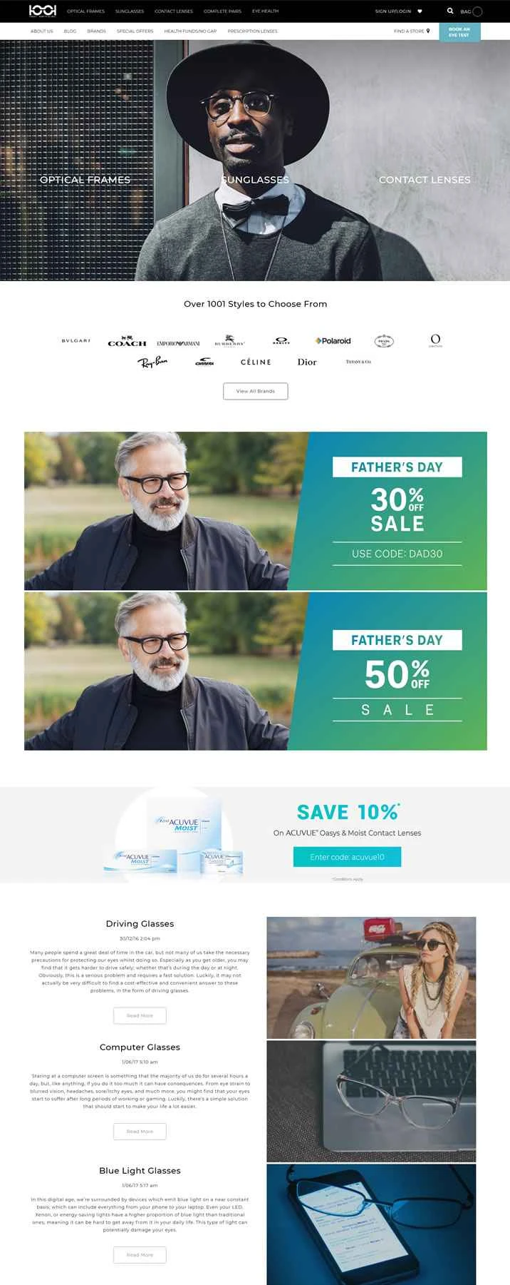 オーストラリアの検眼医、眼科、眼鏡技師：1001 Optometry