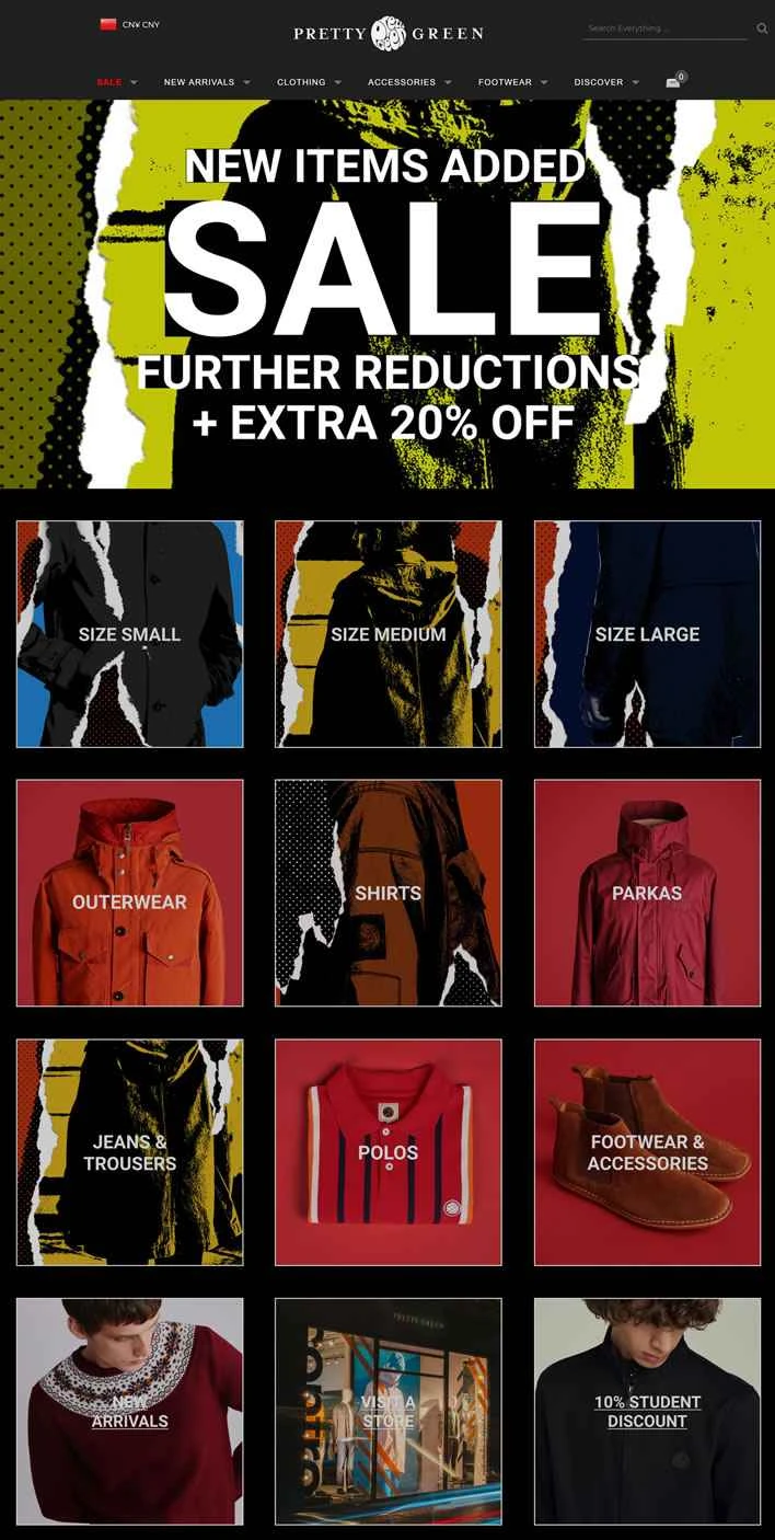 プリティグリーン公式サイト：ブリティッシュロックファッションスタイルを代表するブランドの一つ