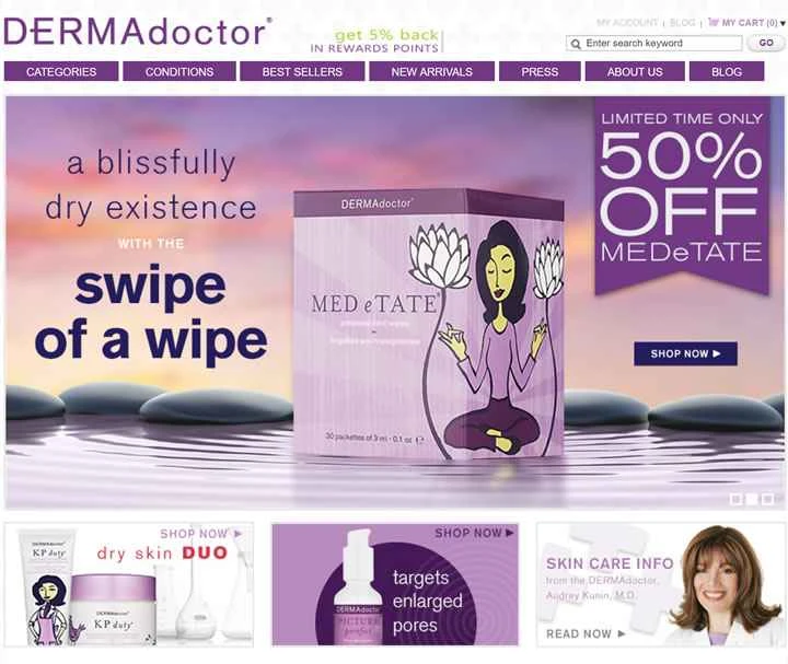 DERMAdoctor公式サイト：アメリカの有名なスキンケアブランド