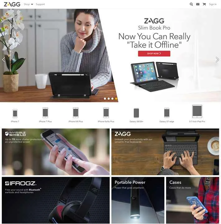 携帯電話アクセサリーNo.1ブランドZAGG