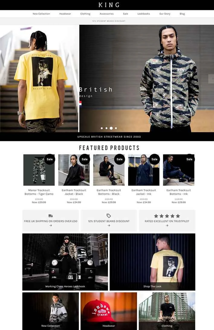 キングアパレル公式サイト：イギリスのストリートウェアブランド