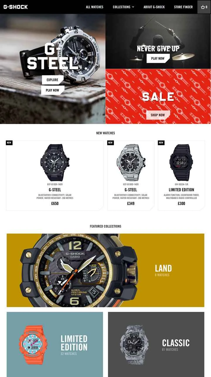 カシオG-SHOCK UK公式サイト：防水・耐衝撃時計