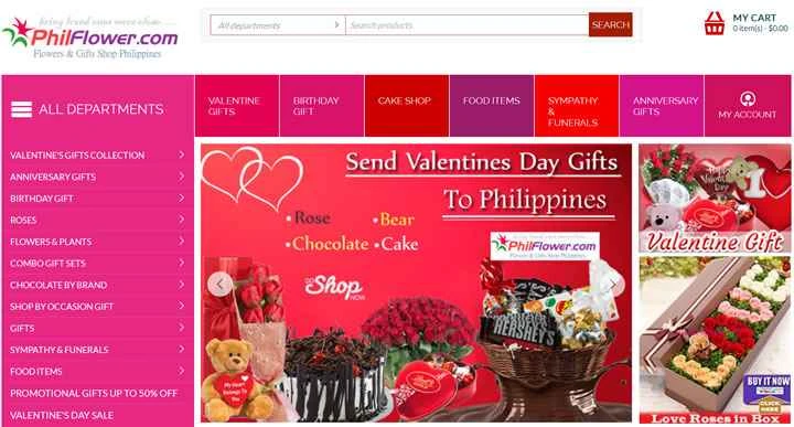 PhilFlower.com は、フィリピン最大のオンライン花屋兼ギフトショップです。