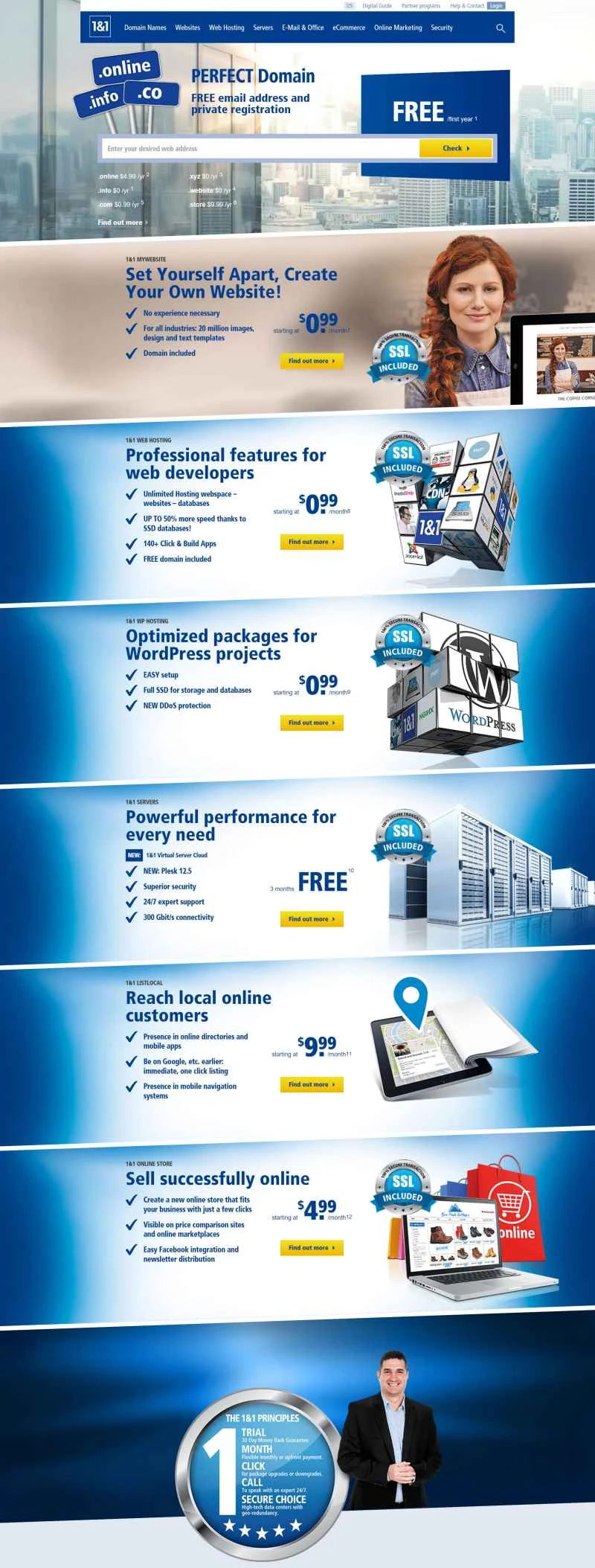 世界最大のウェブホスティング会社：1&1