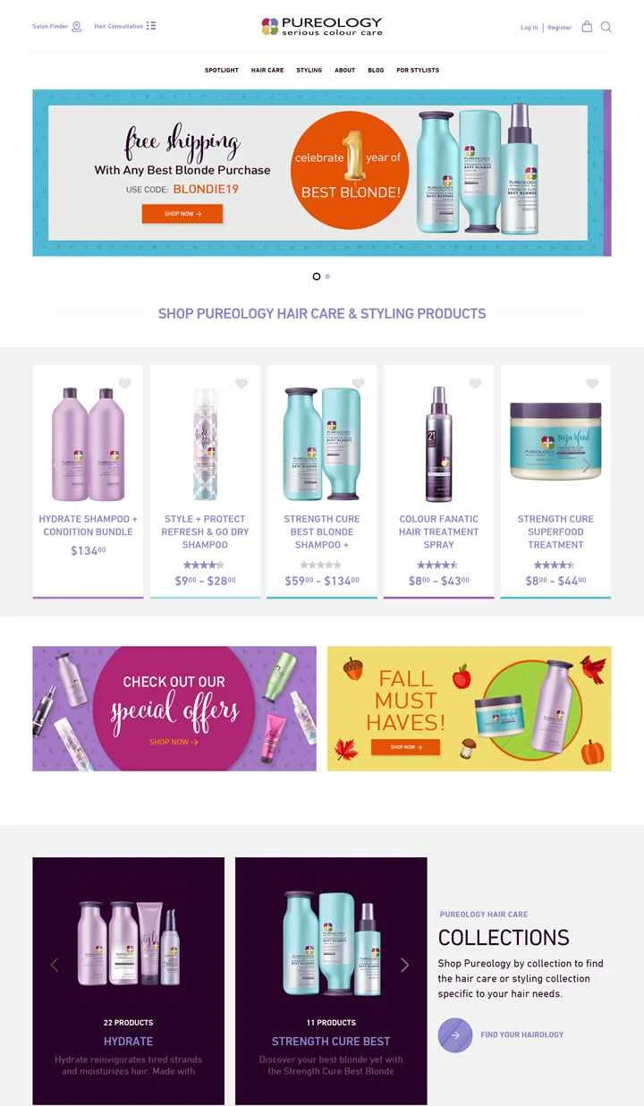 Pureology公式サイト：カラーヘアに最適な製品の開発