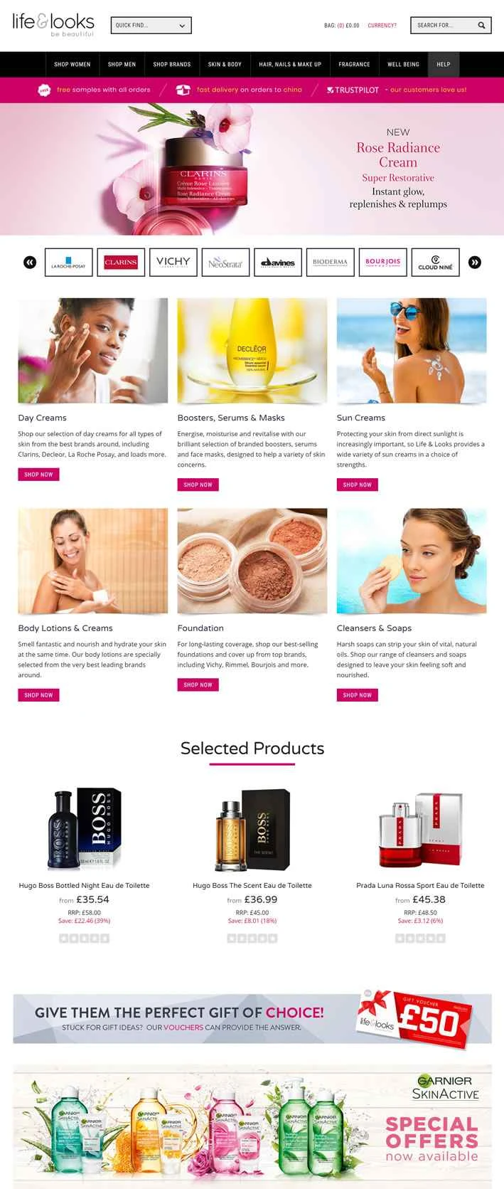 英国の高級健康・美容製品小売業者、ライフ・アンド・ルックス