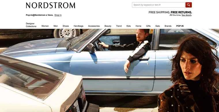 ノードストローム公式サイト（米国）