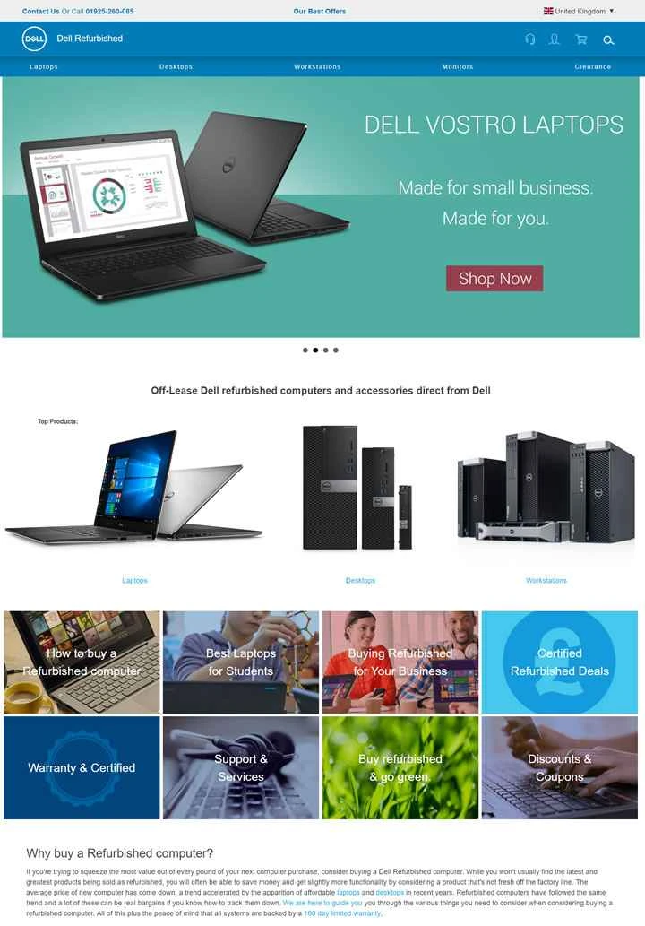 Dell UK 再生コンピューターおよび電子機器