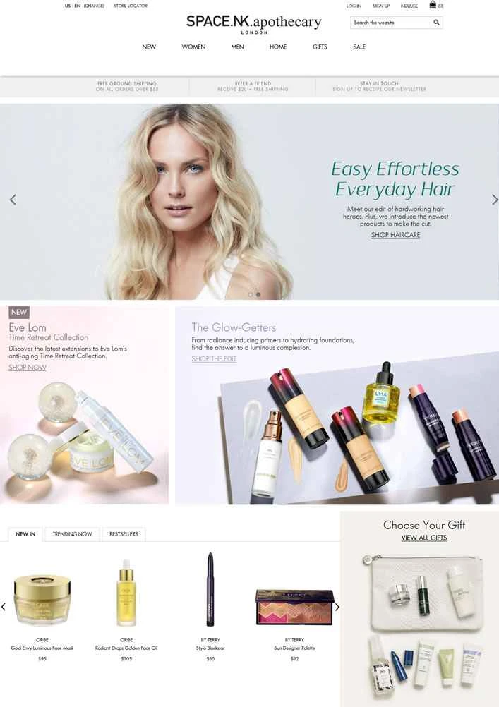 Space NK US: 英国の高級美容・スキンケアオンラインストア