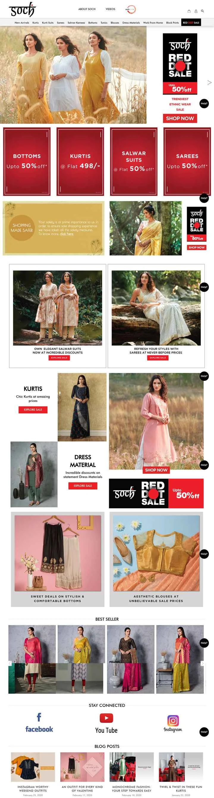 インドの伝統衣装を買う：ソチ