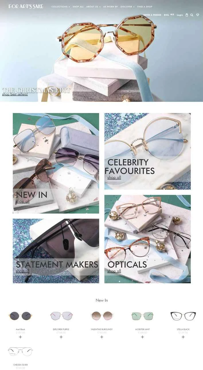 For Art's Sake 公式サイト: 手作りの高級アイウェア