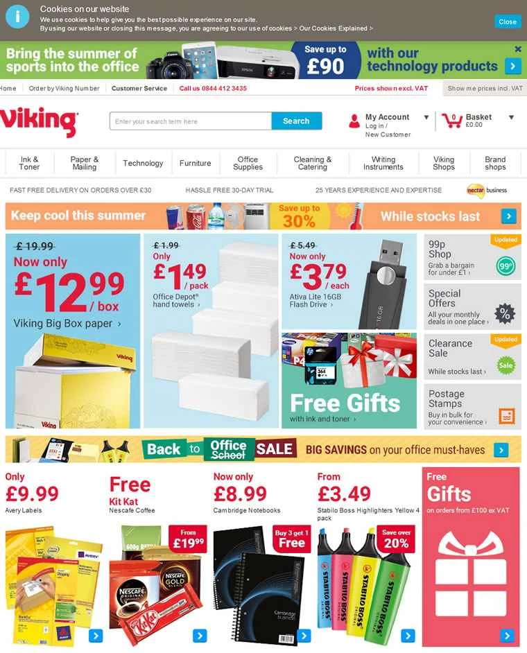 Viking Direct UK: オフィス用品、文房具、家具を購入