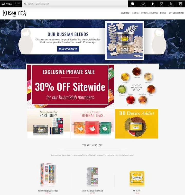 Kusmi Tea US公式サイト：プレミアムルーズリーフティーとティーバッグ