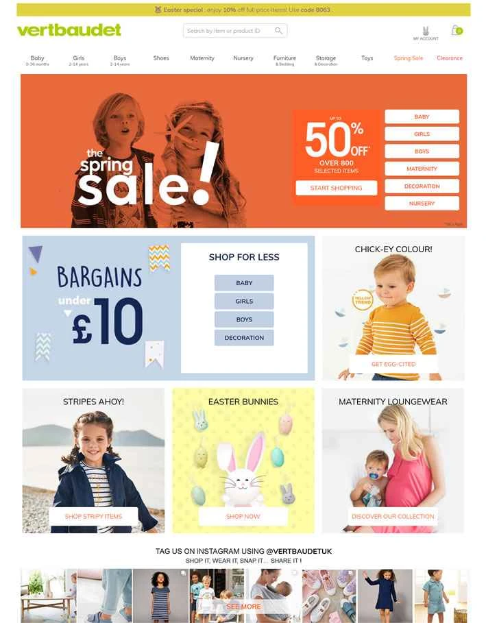 Vertbaudet UK: フランスの子供服