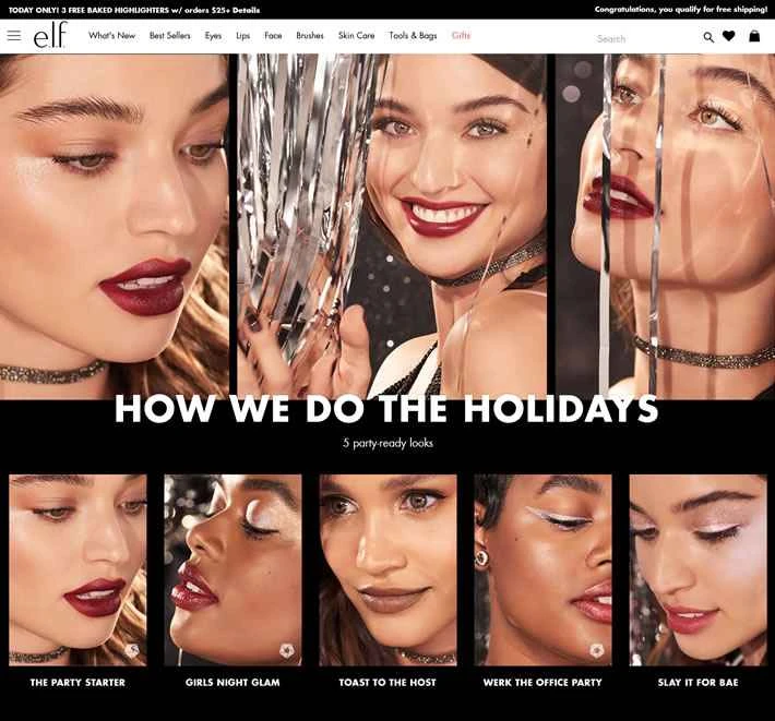 elf Cosmetics は、手頃な価格で有名なアメリカの化粧品ブランドです。