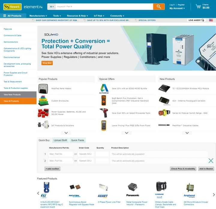 米国に拠点を置く電子部品販売業者ニューアーク