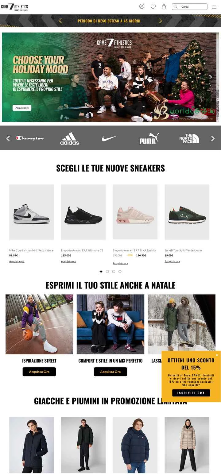 イタリアのマルチブランドスポーツ＆ライフスタイル小売業者：Game7Athletics