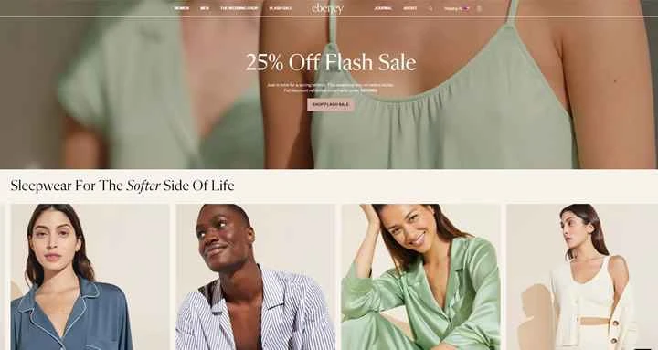 Eberjey公式サイト：パジャマ、カジュアルウェア、洗えるシルク、ローブなど