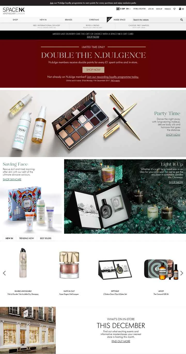 Space NK UK: イギリスの人気美容ウェブサイト
