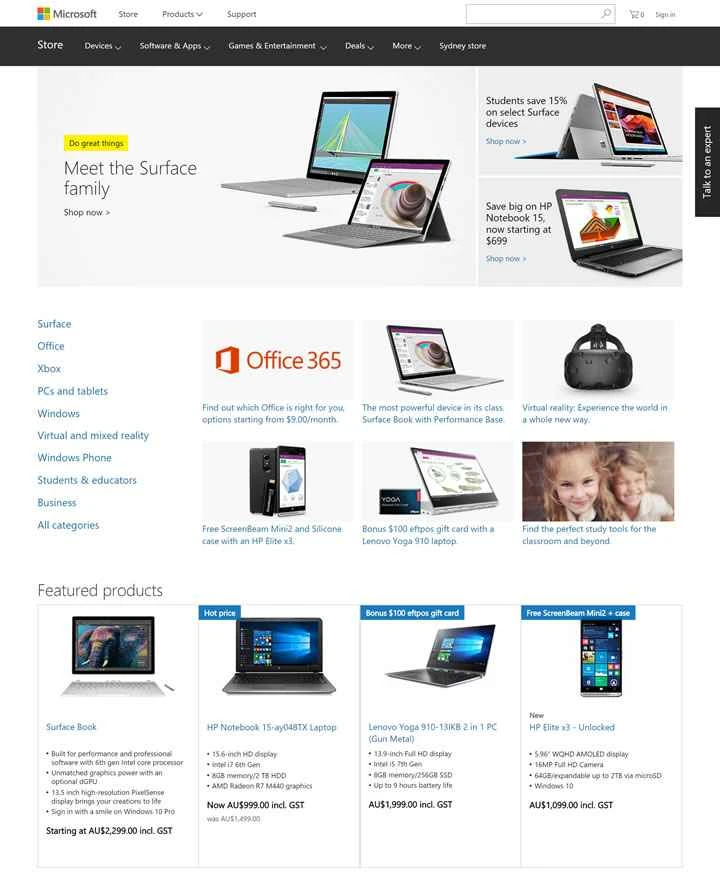 Microsoft Australia 公式サイト: Microsoft Australia