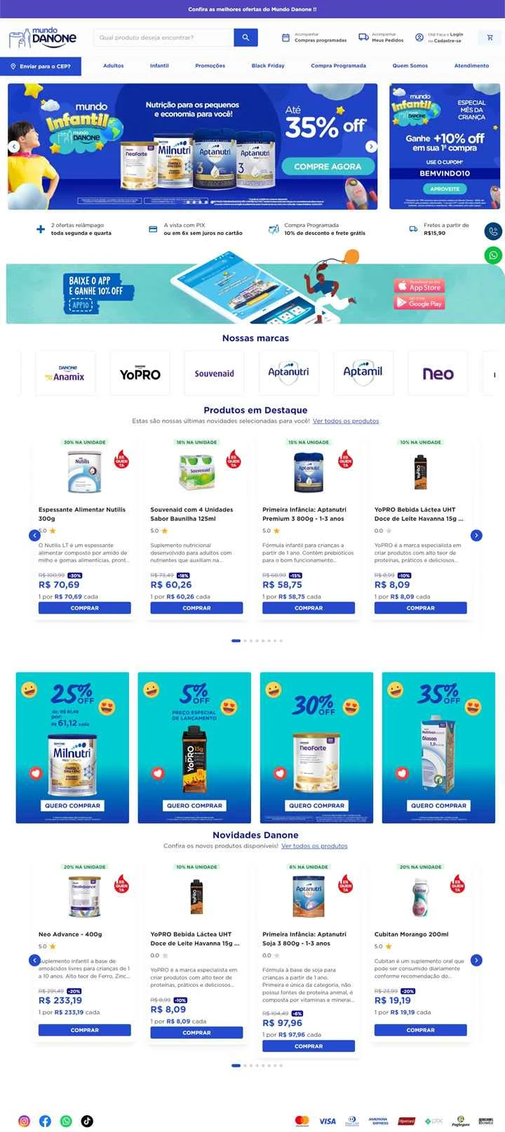 ダノンブラジル公式サイト：あらゆる年齢層のための栄養と健康