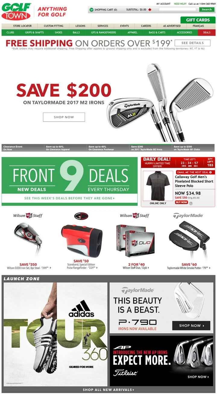 カナダのゴルフスーパーマーケット、ゴルフタウン